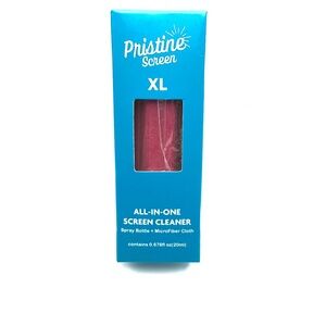 Pristine Screen X-Large All In One Screen Cleaner Spray & Cloth in Pink NEW